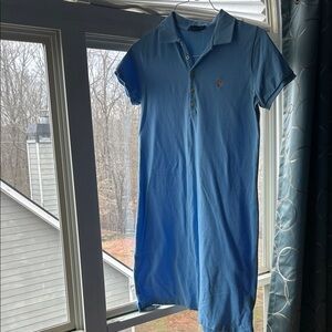 Ralph Lauren Sport Light Blue Cotton Shirt Dress